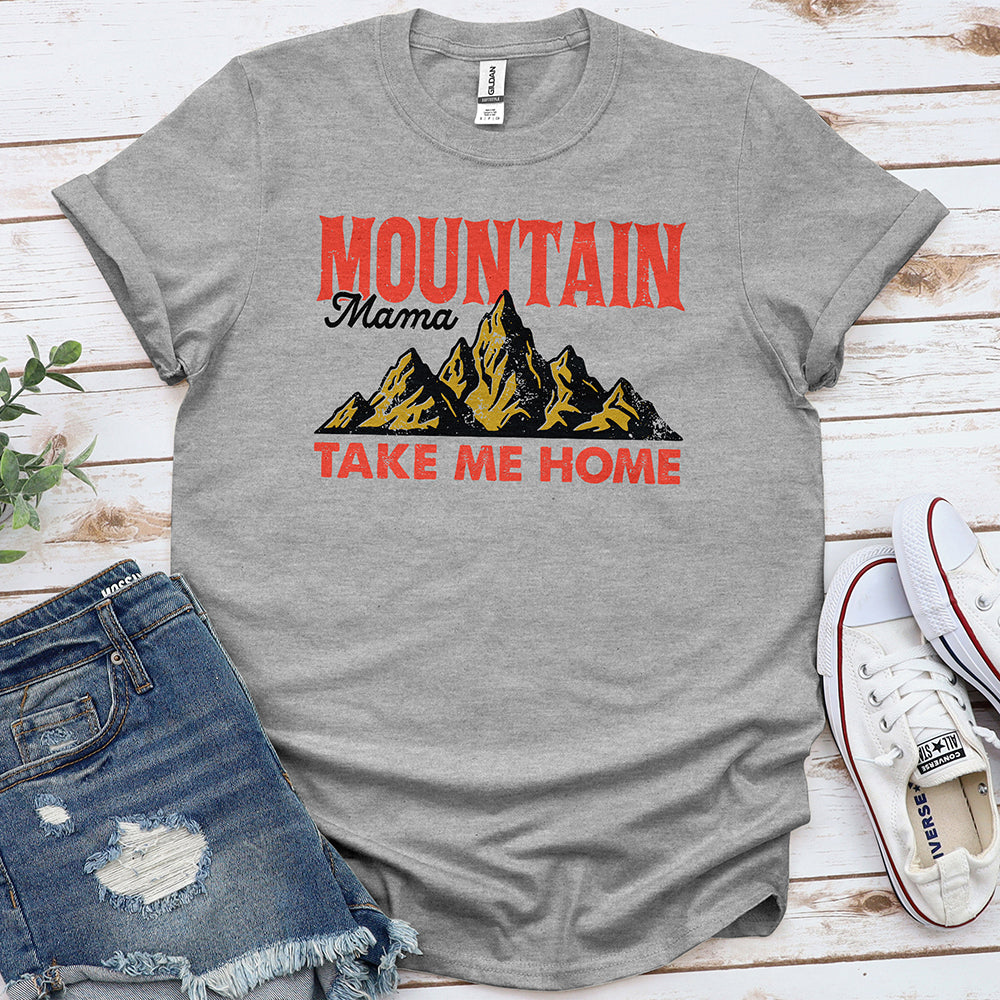 Mountain Mama Tee - Sport Grey