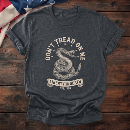 Don't Tread Liberty or Death Tee - Special Offer — Dark Heather