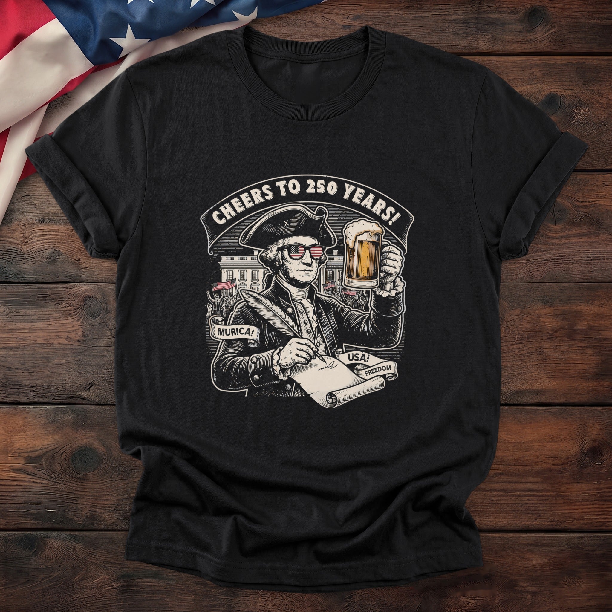 George Washington 250 Tee - Special Offer — Black