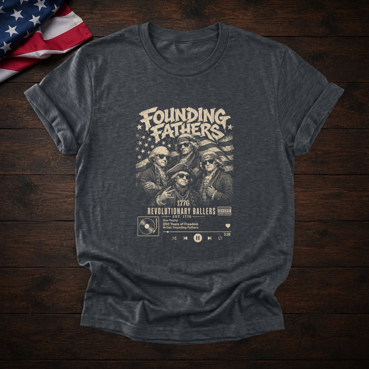Founding Fathers Tee — Dark Heather