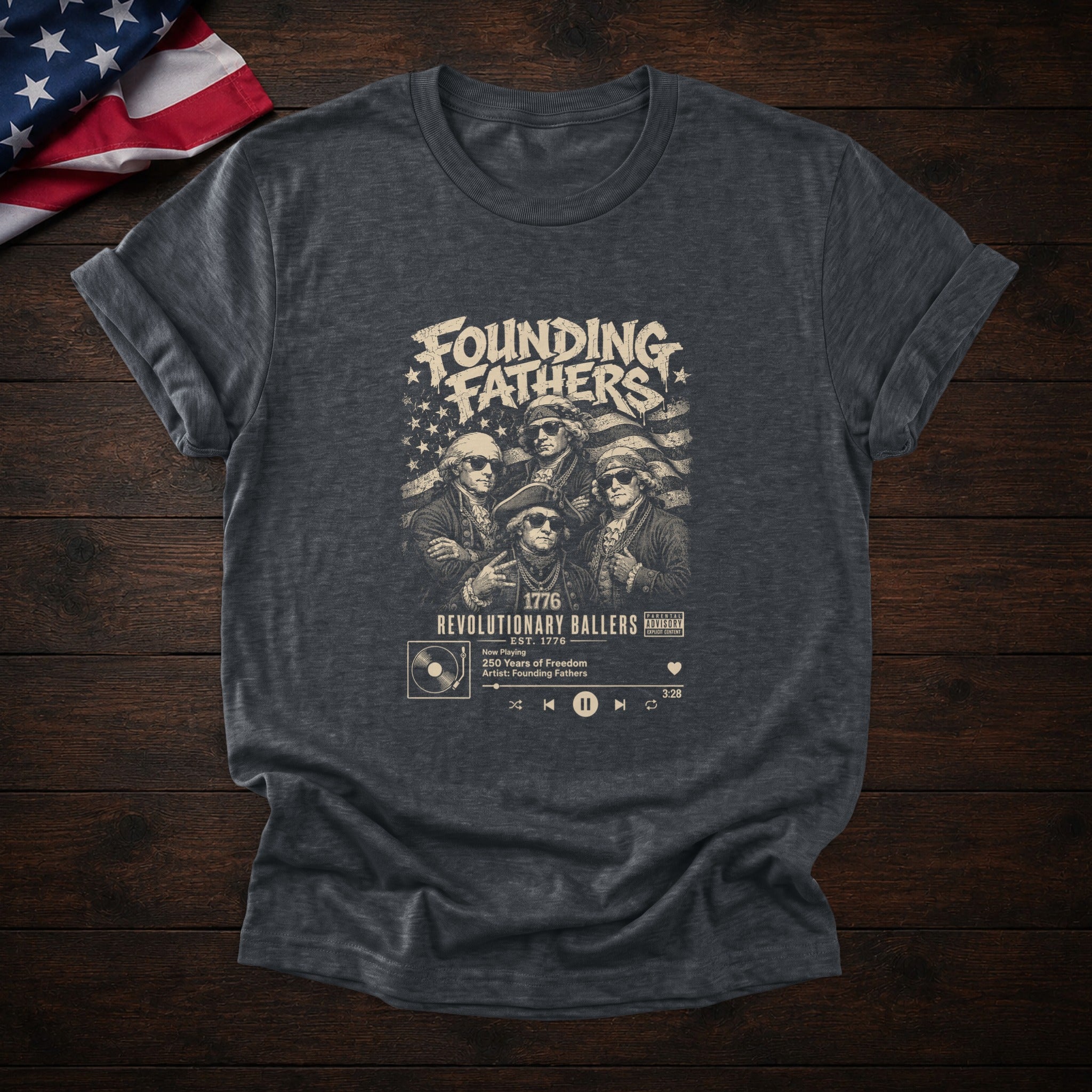 Founding Fathers Tee — Dark Heather
