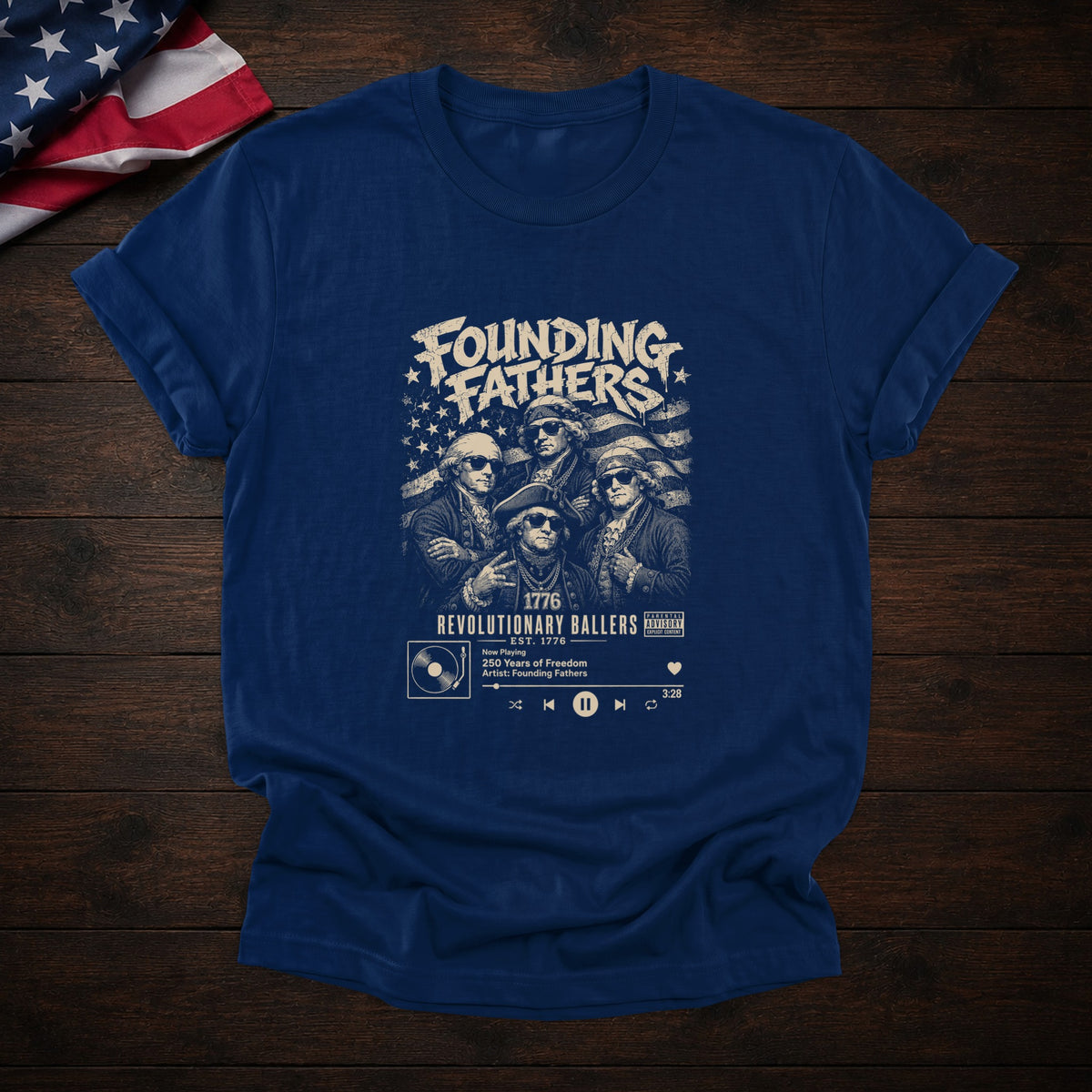 Founding Fathers Tee — Navy