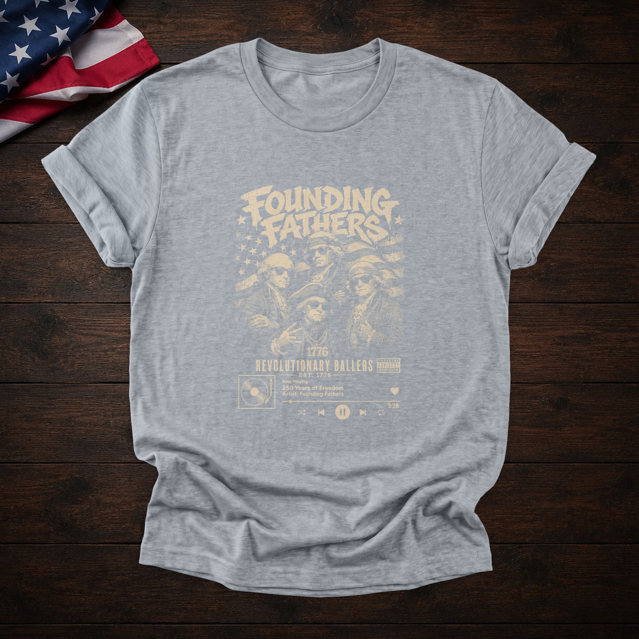 Founding Fathers Tee — Sports Gray