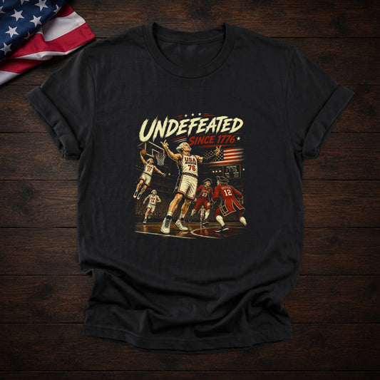 Founding Fathers Basketball Tee — Black