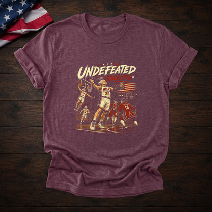 Founding Fathers Basketball Tee — Heather Maroon
