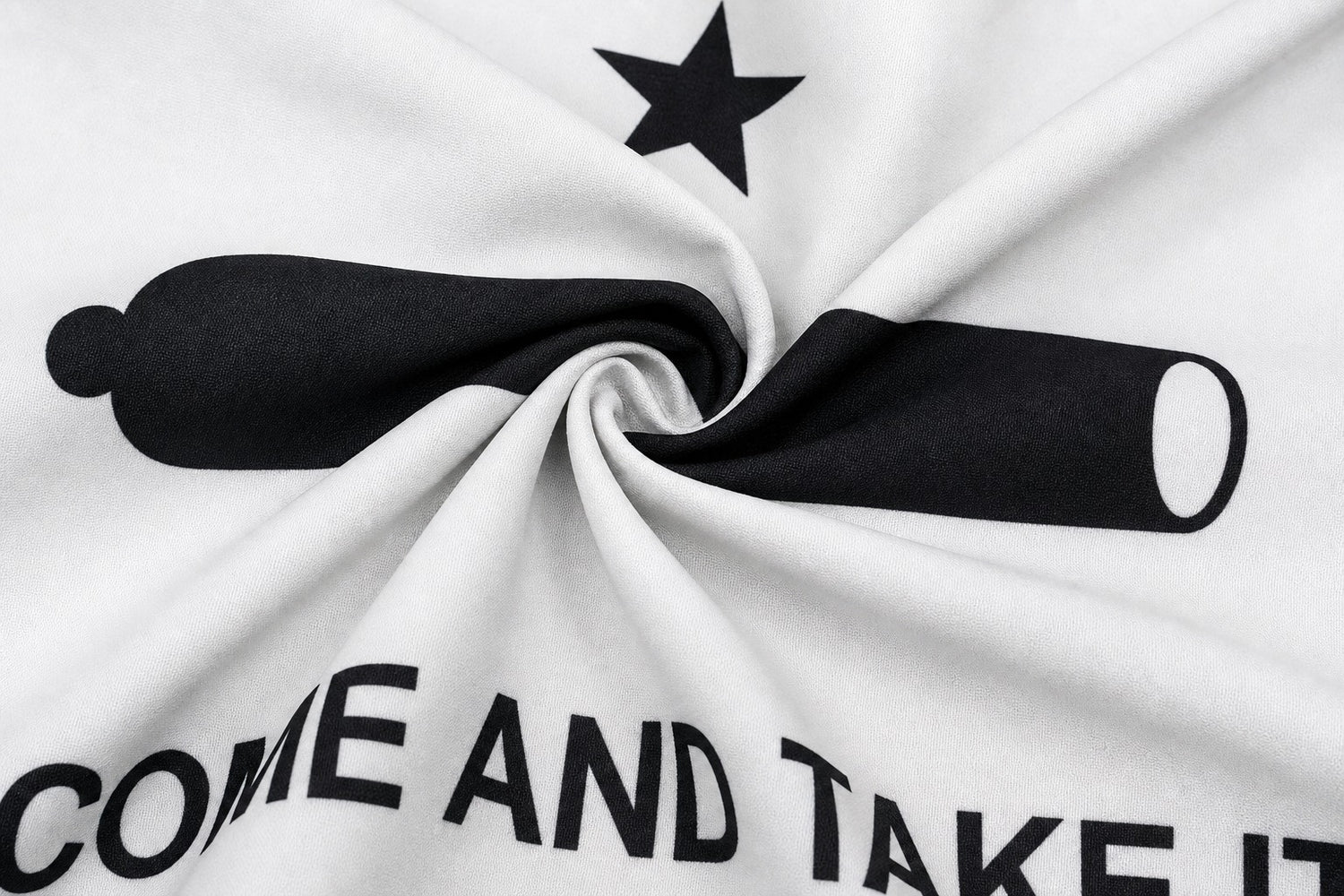 Come and Take It Gonzales Flag fabric detail