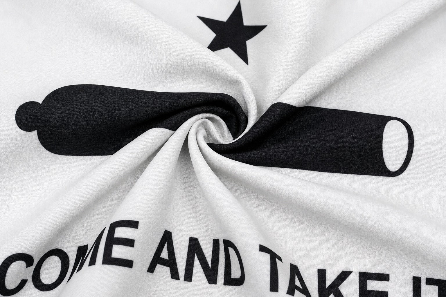 Come and Take It Gonzales Flag fabric detail