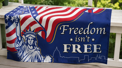 Freedom Isn't Free Liberty Flag KIE source-referenced product photo