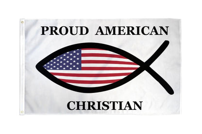 Proud American Christian Flag flat supplier product image