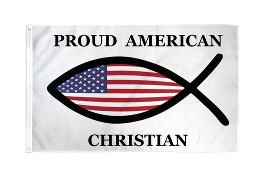 Proud American Christian Flag flat supplier product image